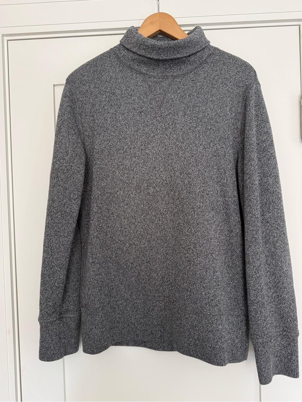 Banana Republic Men's Charcoal Marled Gray Pullover Turtleneck Size Medium